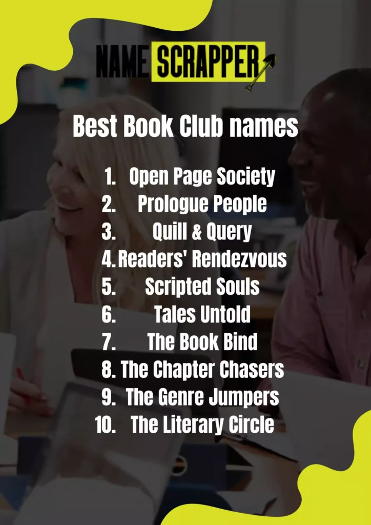 Best Book club names