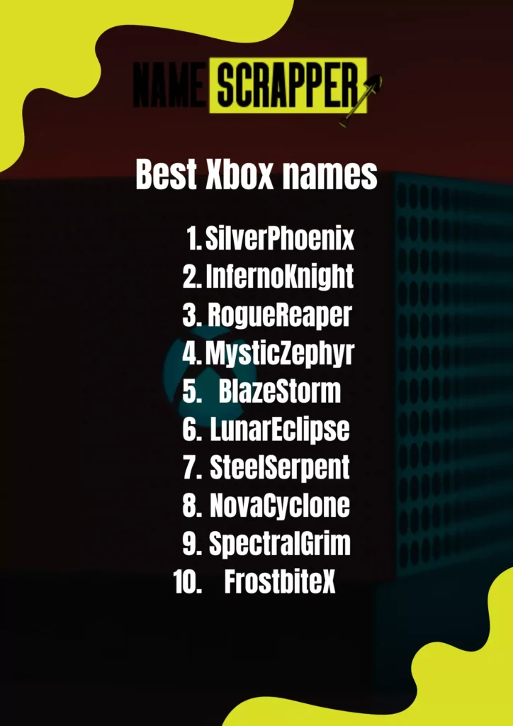 Best Cool Xbox names