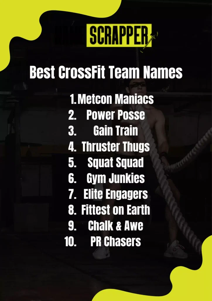 Best Crossfit team names