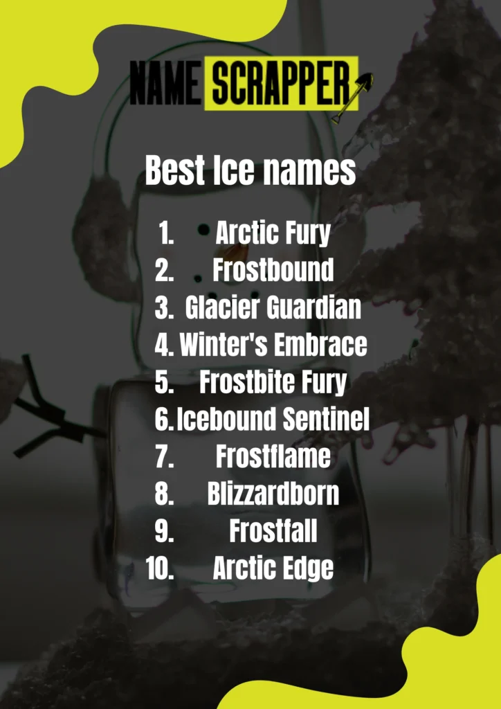 Best Ice names