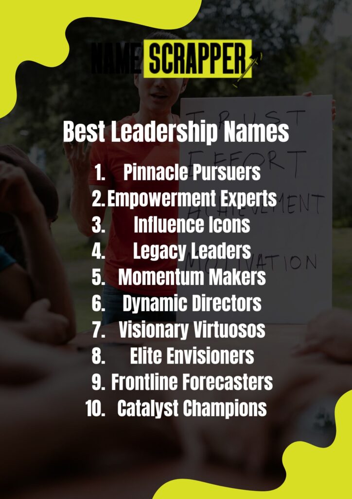 Best Leadership Names