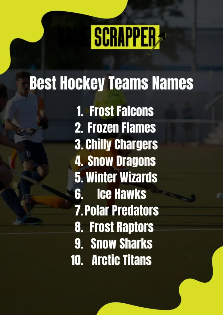 Best Names For Hockey Teams
