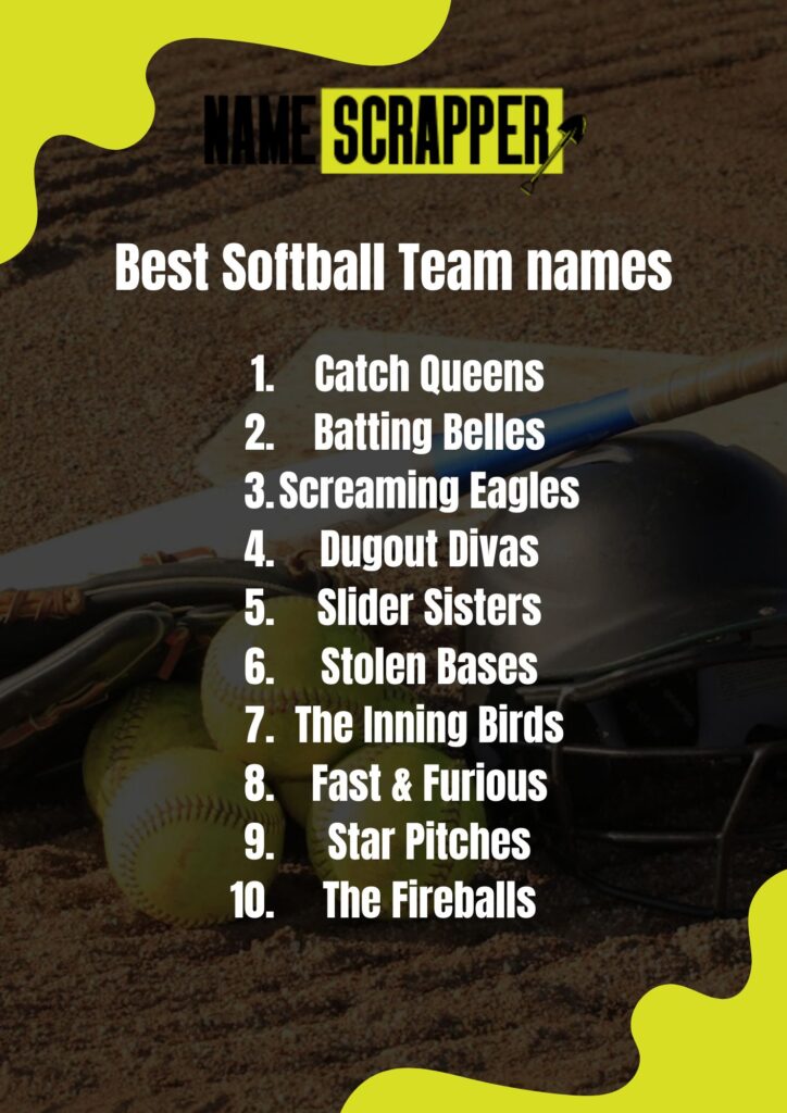 Best Softball team names