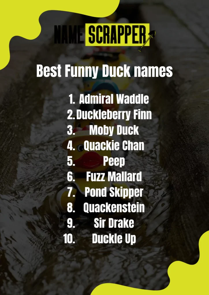 Best funny duck names