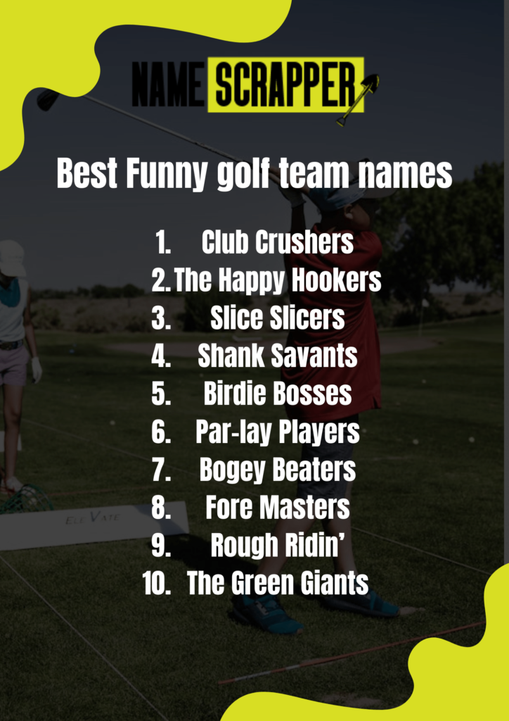 Best funny golf team name