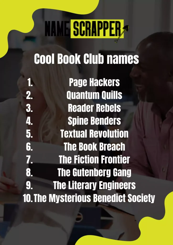 Cool Book club name