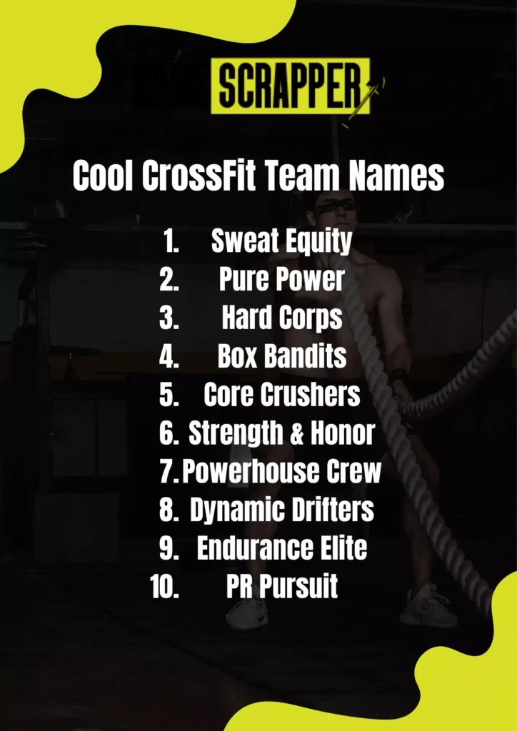 Cool Crossfit team names