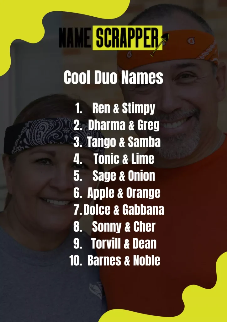 Cool Duo names
