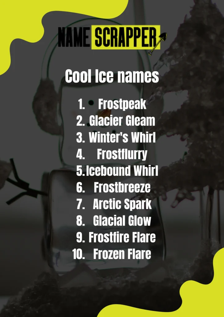 Cool Ice names