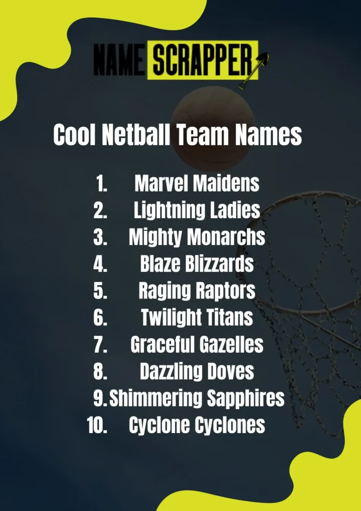 Cool Netball Team Name