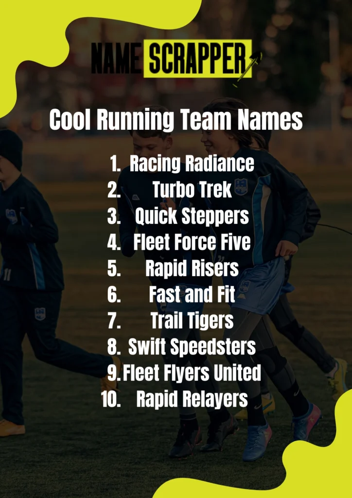 Cool Running Team names
