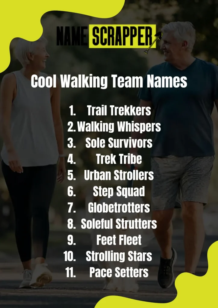 Cool Walking Team Names