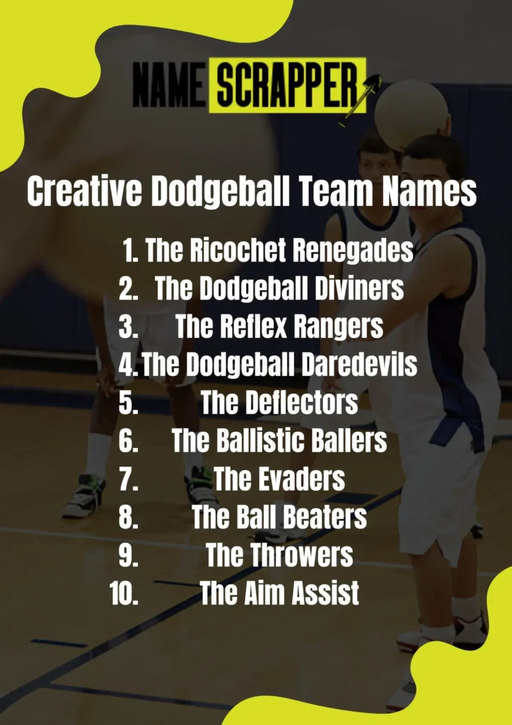 Creative Dodgeball Team Names