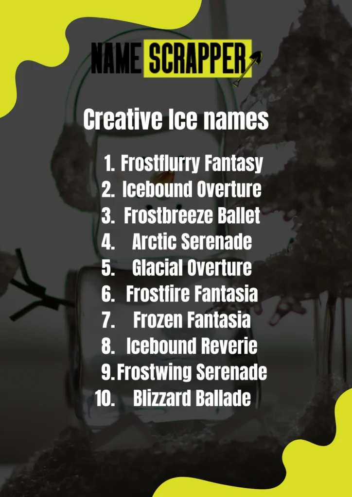 Creative Ice names