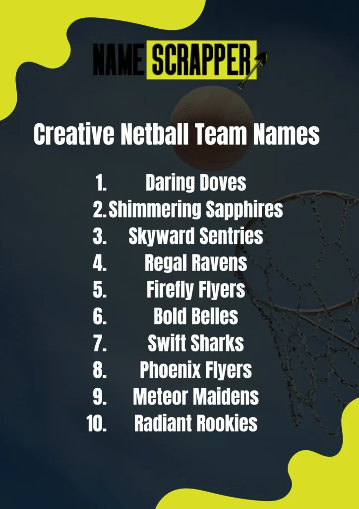 Creative Netball Team Name