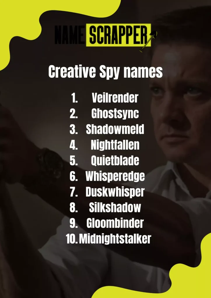Creative Spy Name