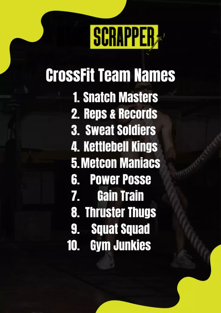Crossfit team names