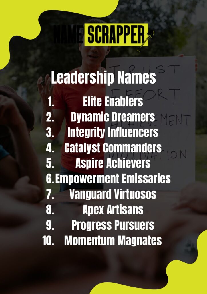Leadership Names