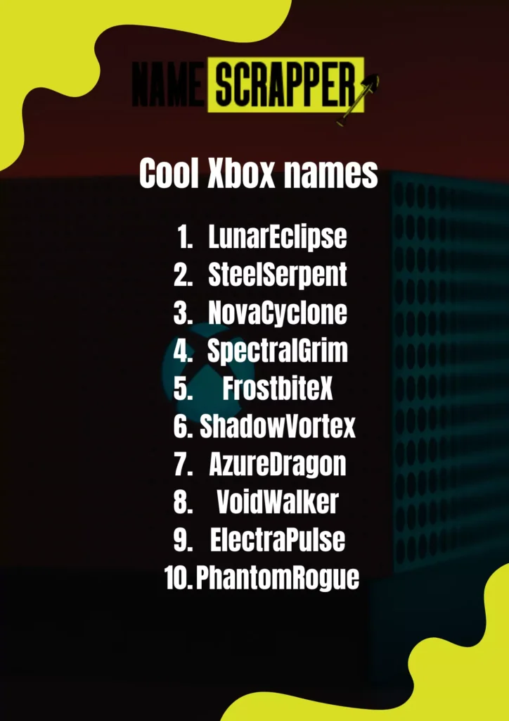 Xbox names