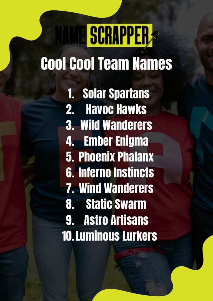 cool cool team name