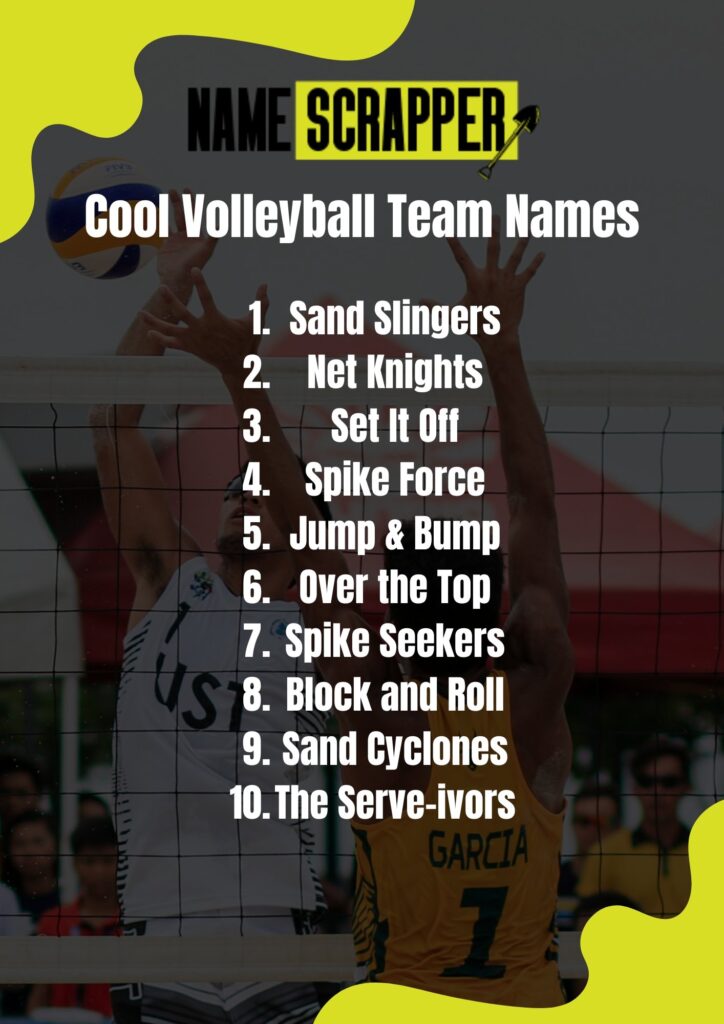 cool volleyball team name