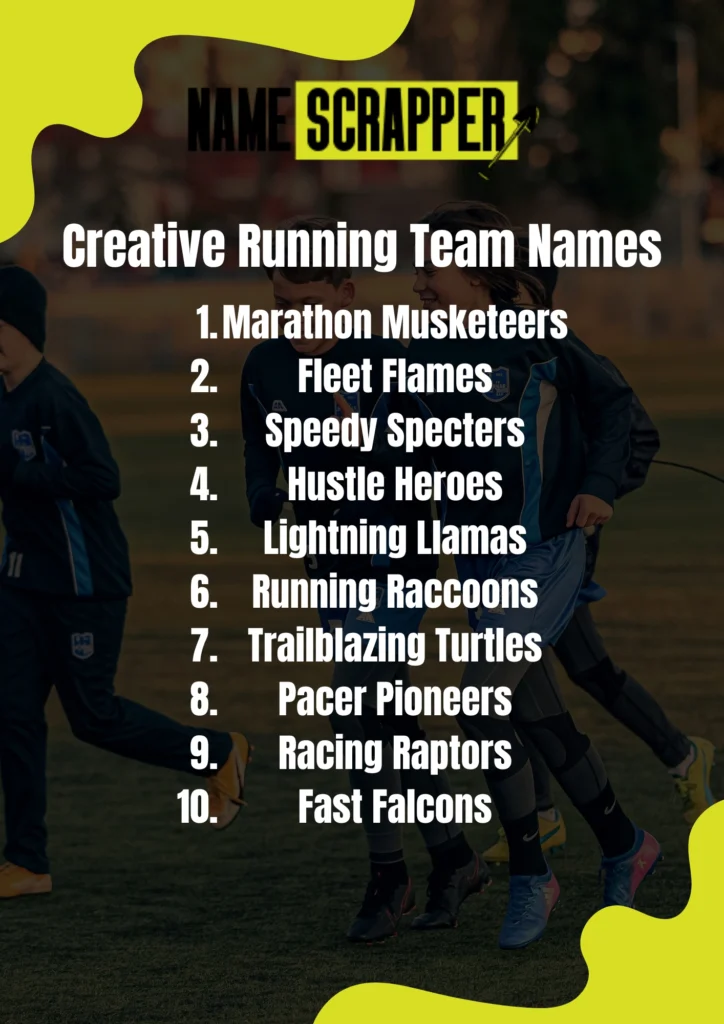 creative Running Team names
