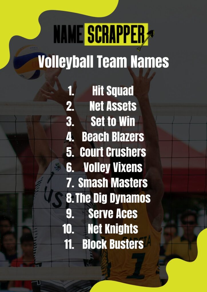 volleyball team name