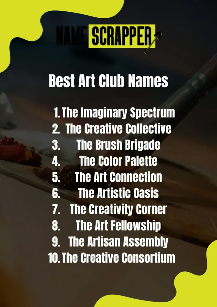 Best Art Club Names