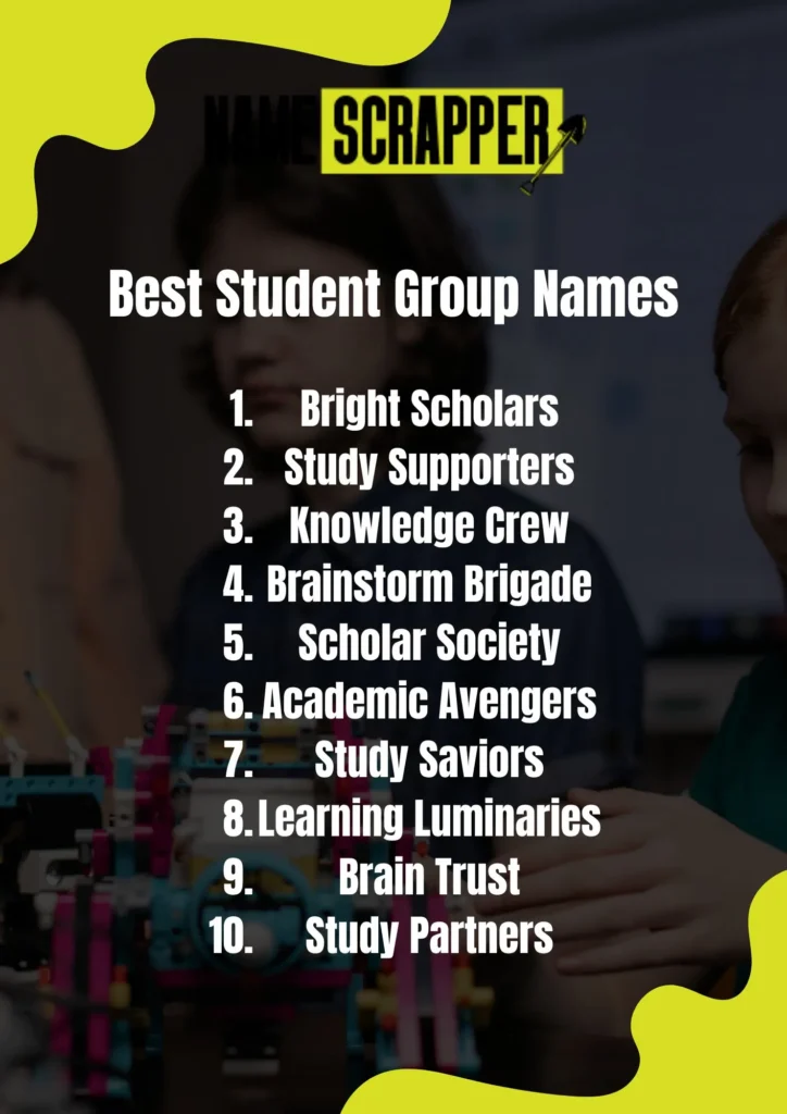 Best Student Group Names