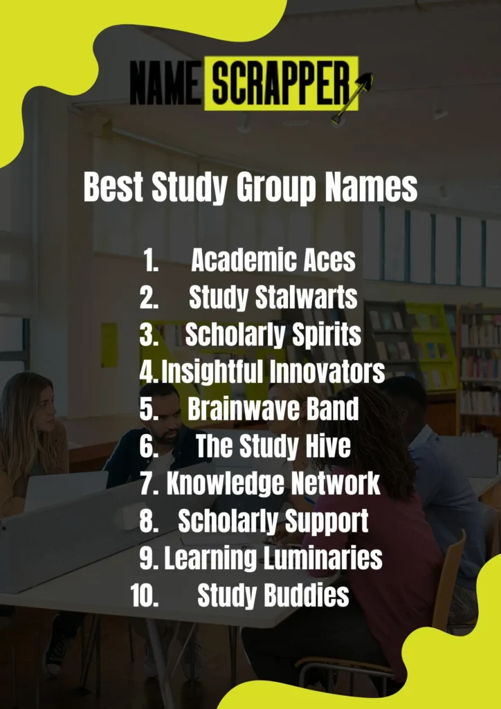 Best Study Group Names