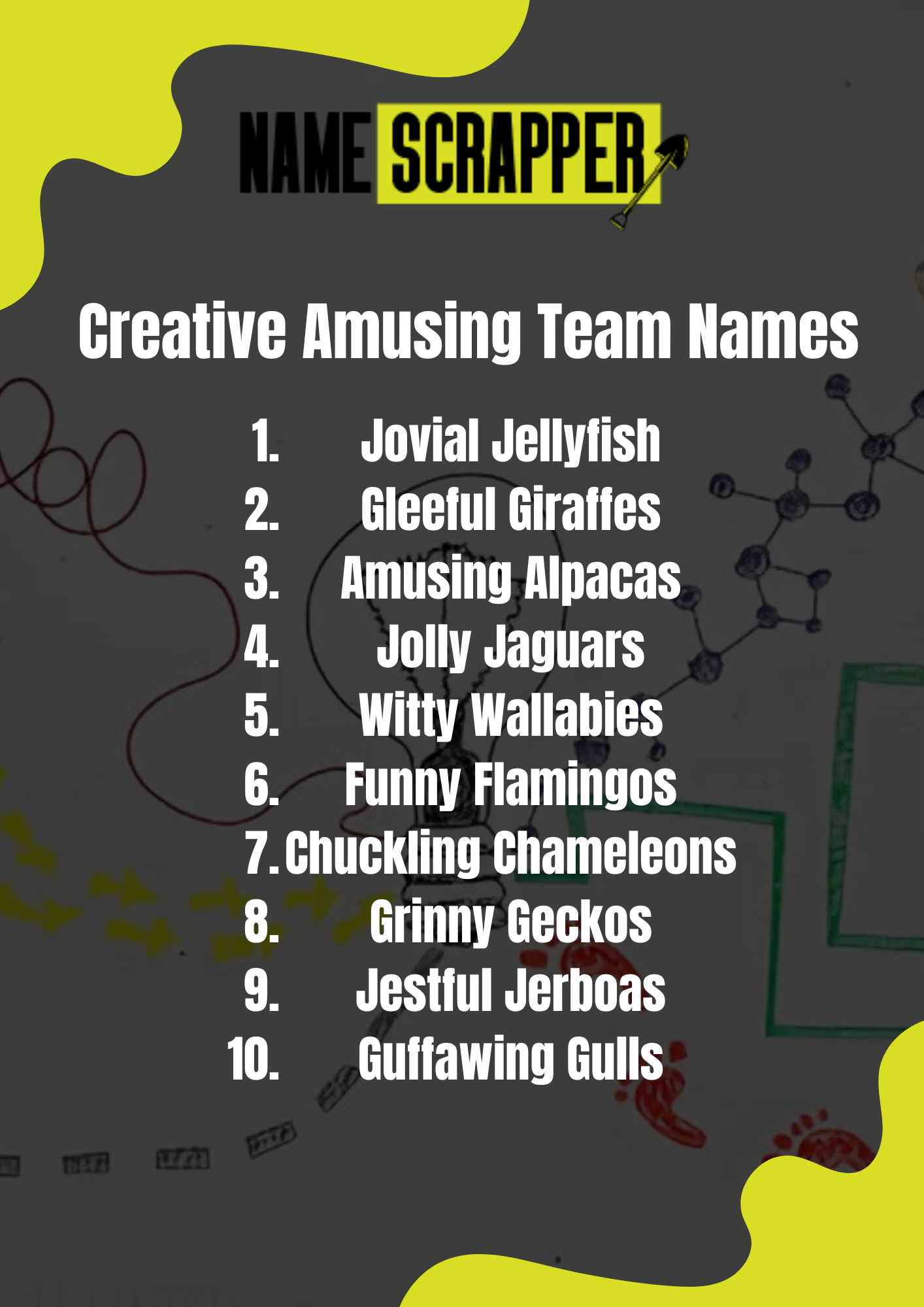 Creative Amusing Team Names