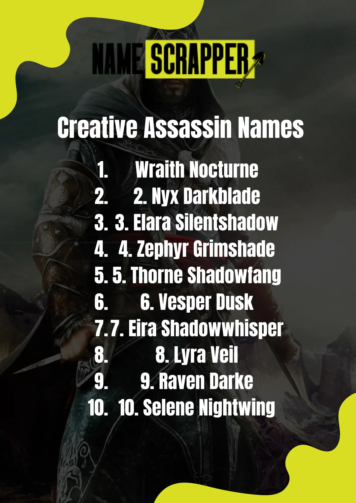 Creative Assassin Names