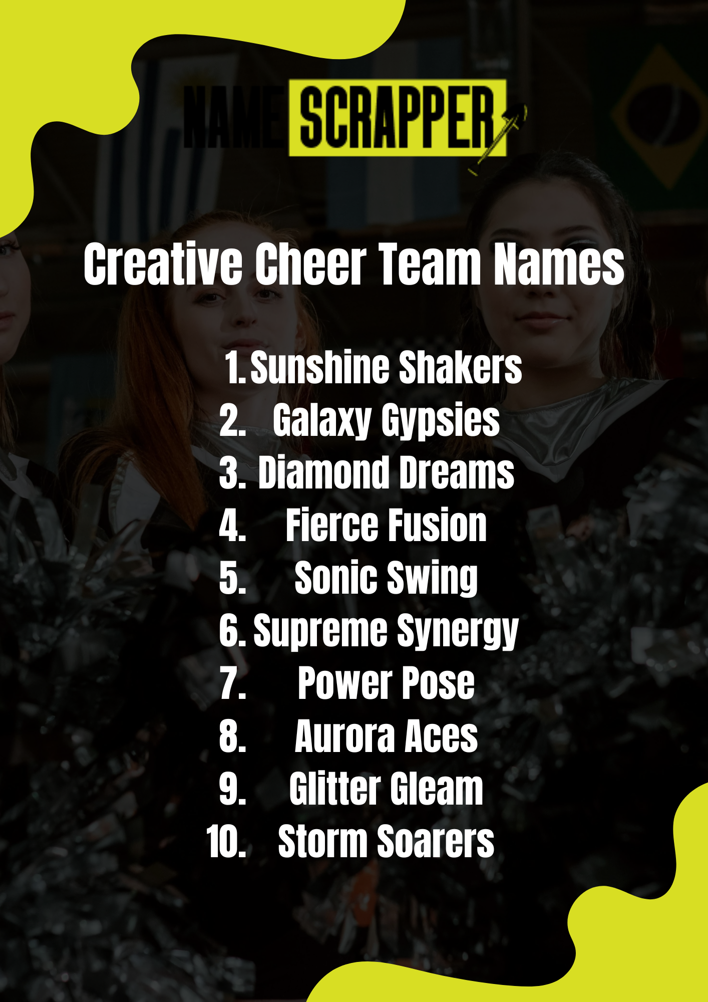 Creative Cheer Team Names