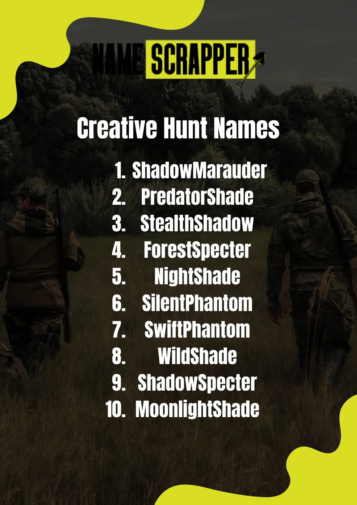 Creative Hunt Names