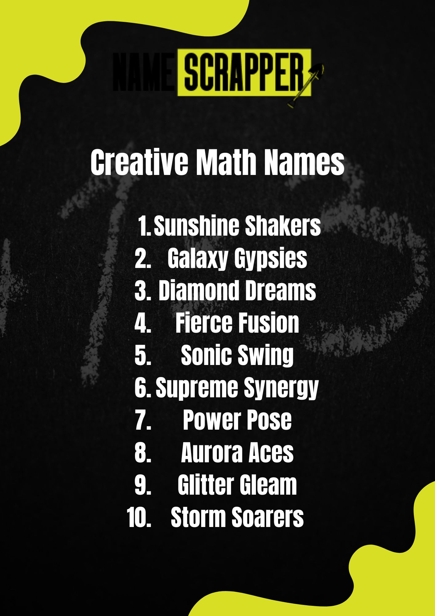 Creative Math Names