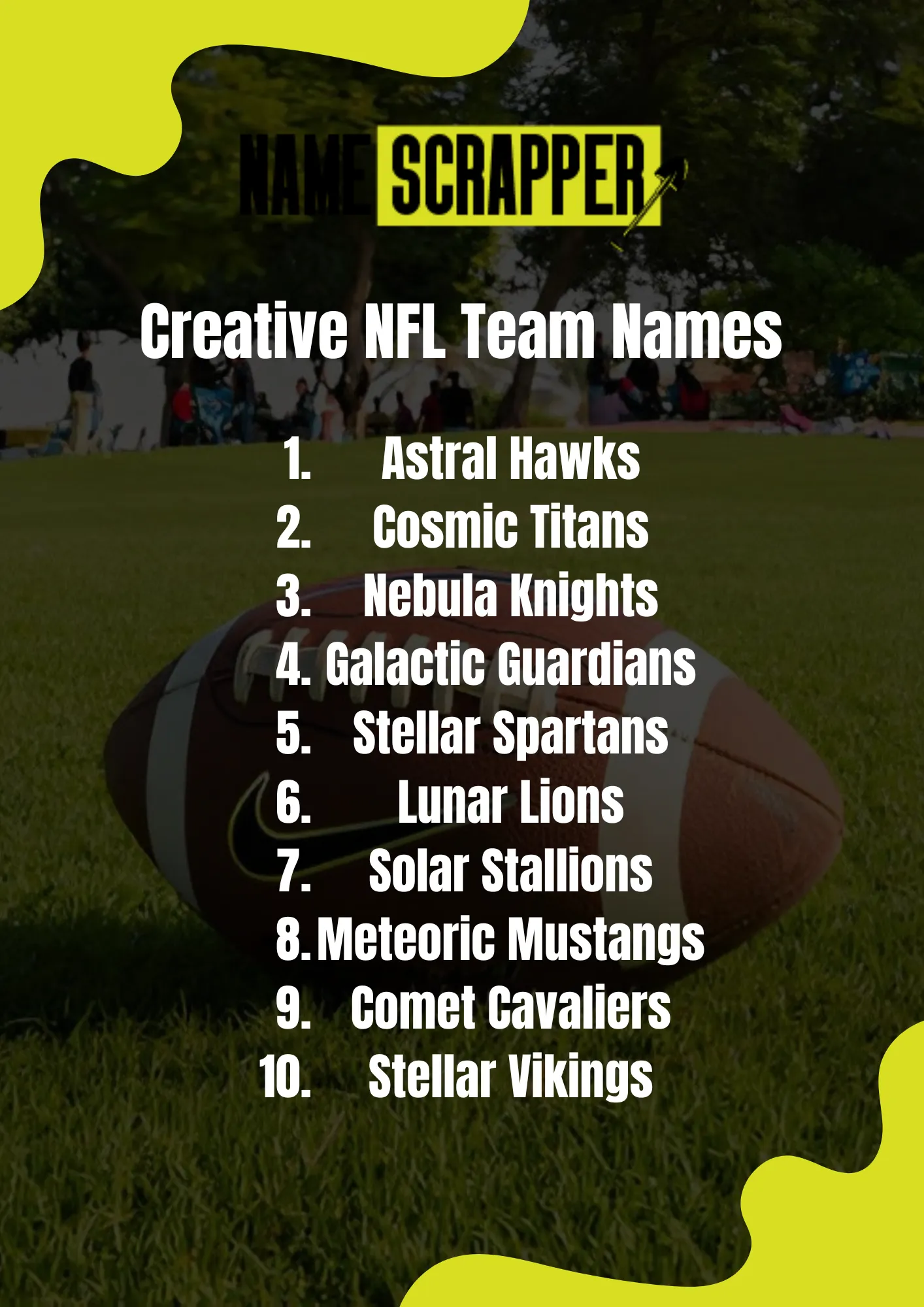 Creative NFL Team Names