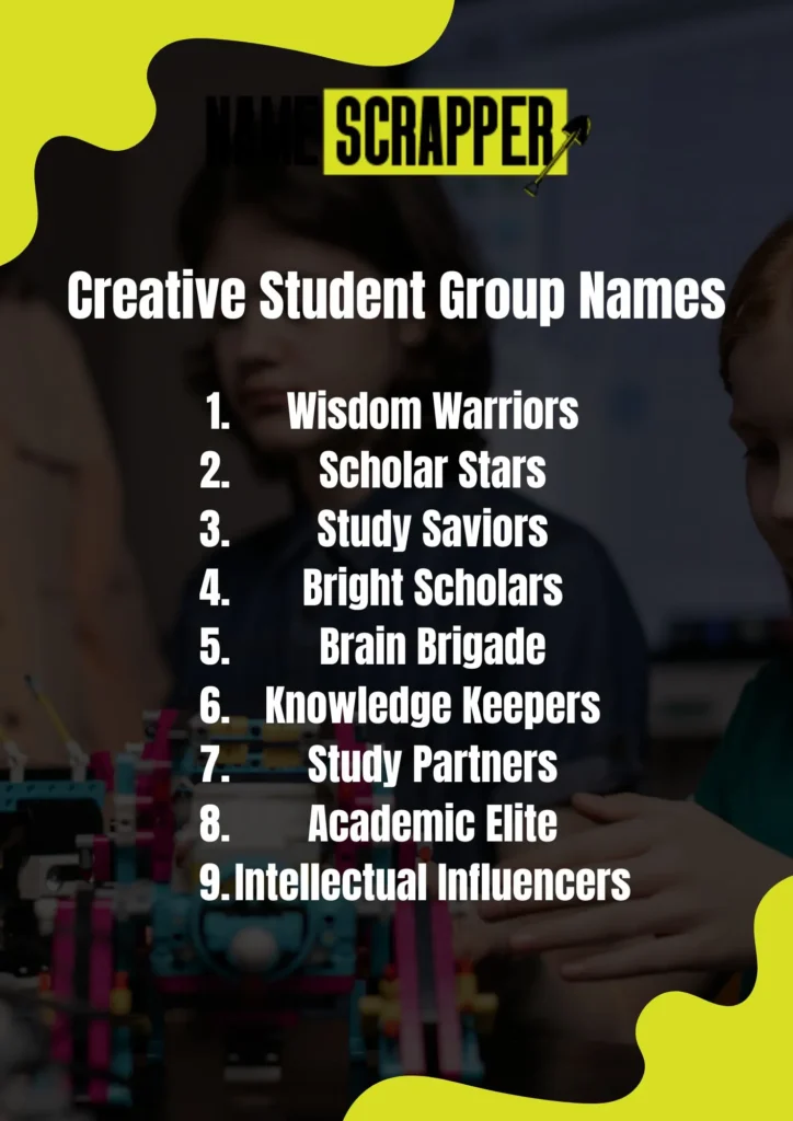Creative Student Group Names