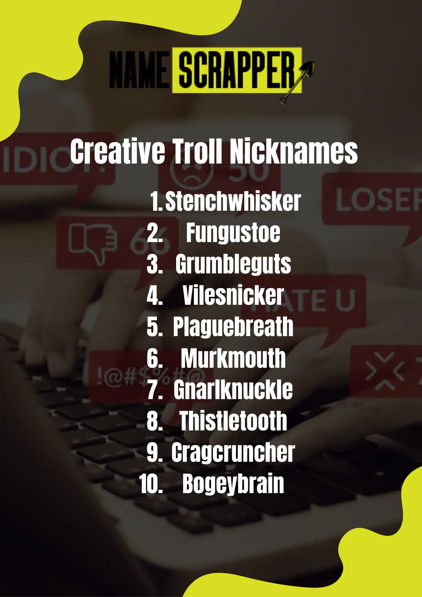Creative Troll Nicknames