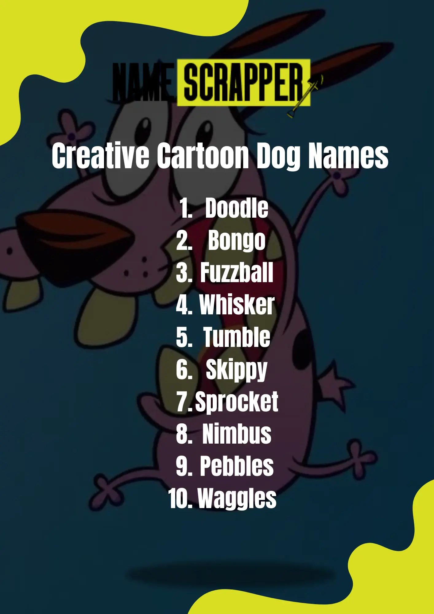 Creative Cartoon Dog Names