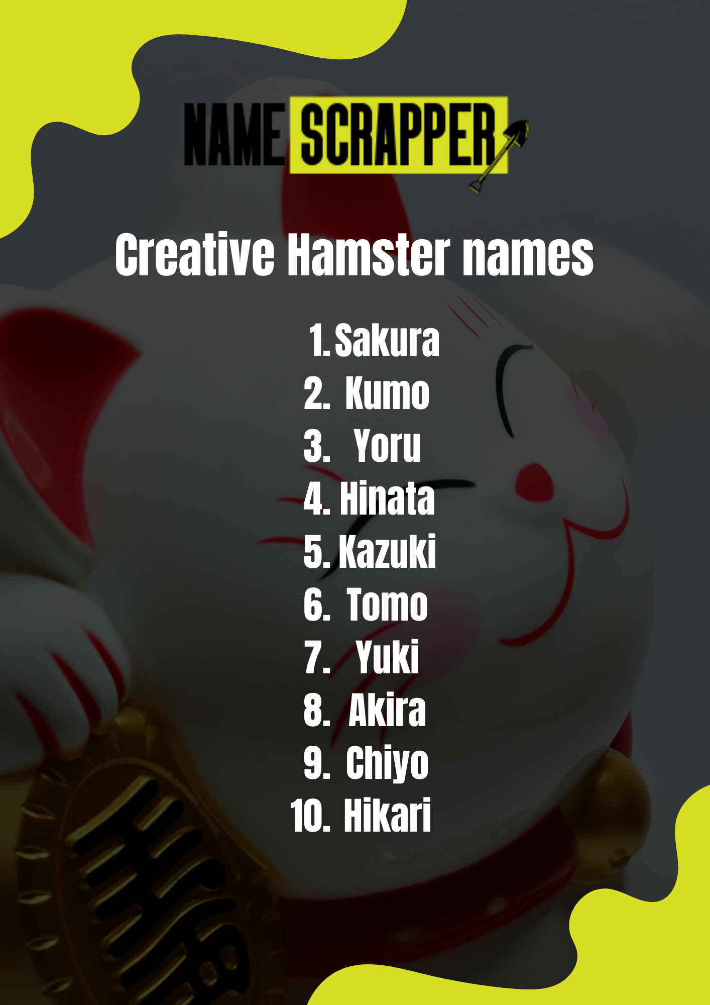 Creative Japanese Cat Names